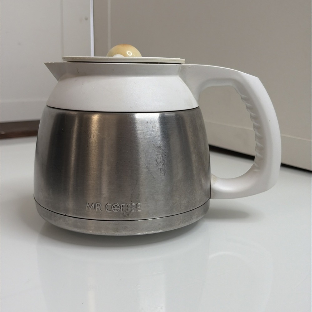 Mr. Coffee Stainless Steel Thermal 8 Cup Replacement Carafe Coffee Pot with lid